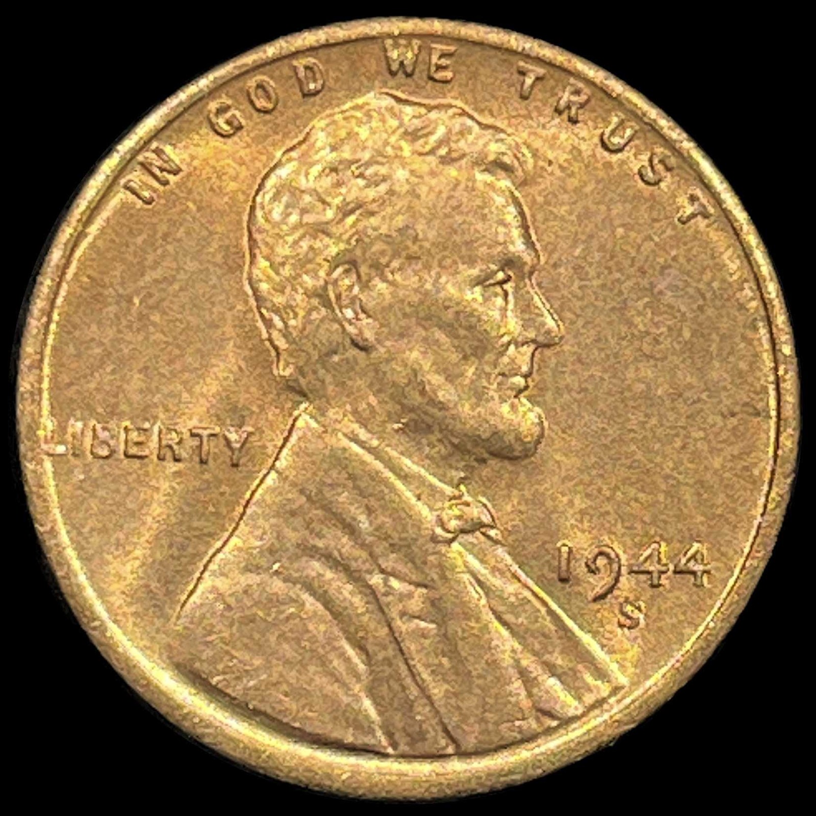 1944 S Lincoln Wheat Cent Red, Nice Condition, Large Pictures 1944 S Lincoln Wheat Cent Red, Nice Condition, Large Pictures