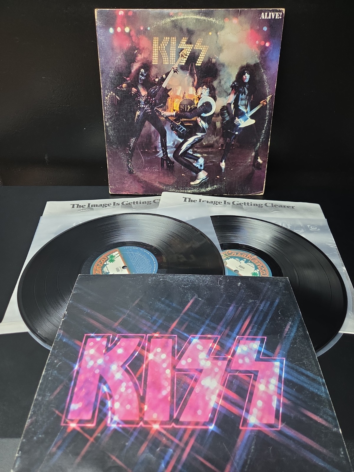 Kiss Alive 2lp Vinyl OG 1974 1st 'RL Sterling' Press Gatefold/Inserts/Book VG/EX