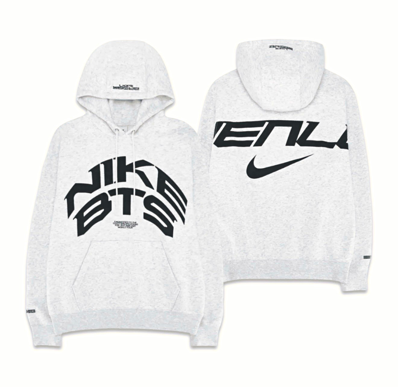 Nike x BTS Gray Graphic Print Hoodie (Medium) - New With Tags Nike x BTS Gray Graphic Print Hoodie (Medium) - New With Tags
