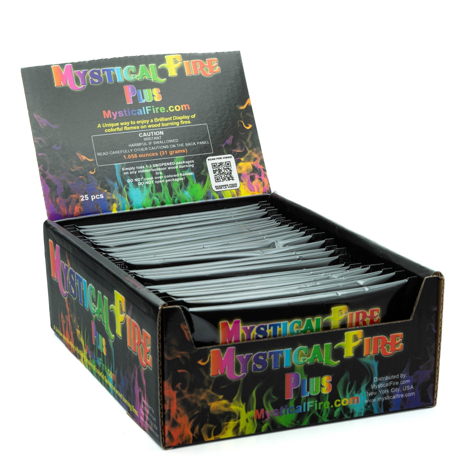 Mystical Fire PLUS 25 Pack Campfire Fireplace Colorant Packets Packs Mystical Fire PLUS 25 Pack Campfire Fireplace Colorant Packets Packs