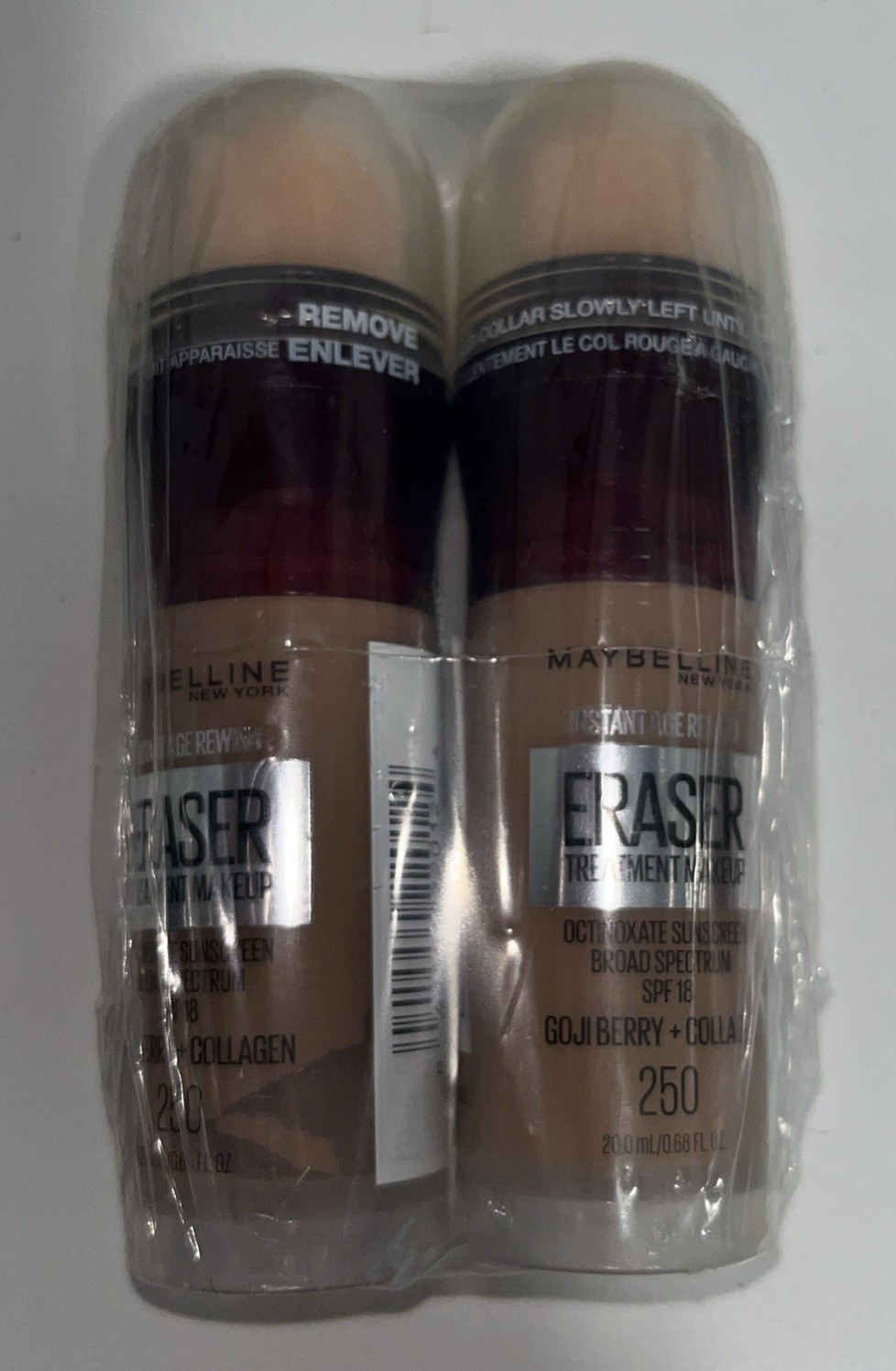 (2) Maybelline Instant Age Rewind Eraser Treatment Makeup Sealed 250 Pure Beige (2) Maybelline Instant Age Rewind Eraser Treatment Makeup Sealed 250 Pure Beige