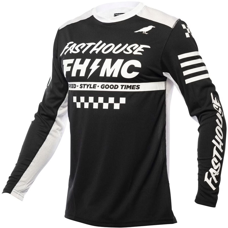 Fasthouse 2023 A/C Elrod Jersey - Black, Large 2761-0010
