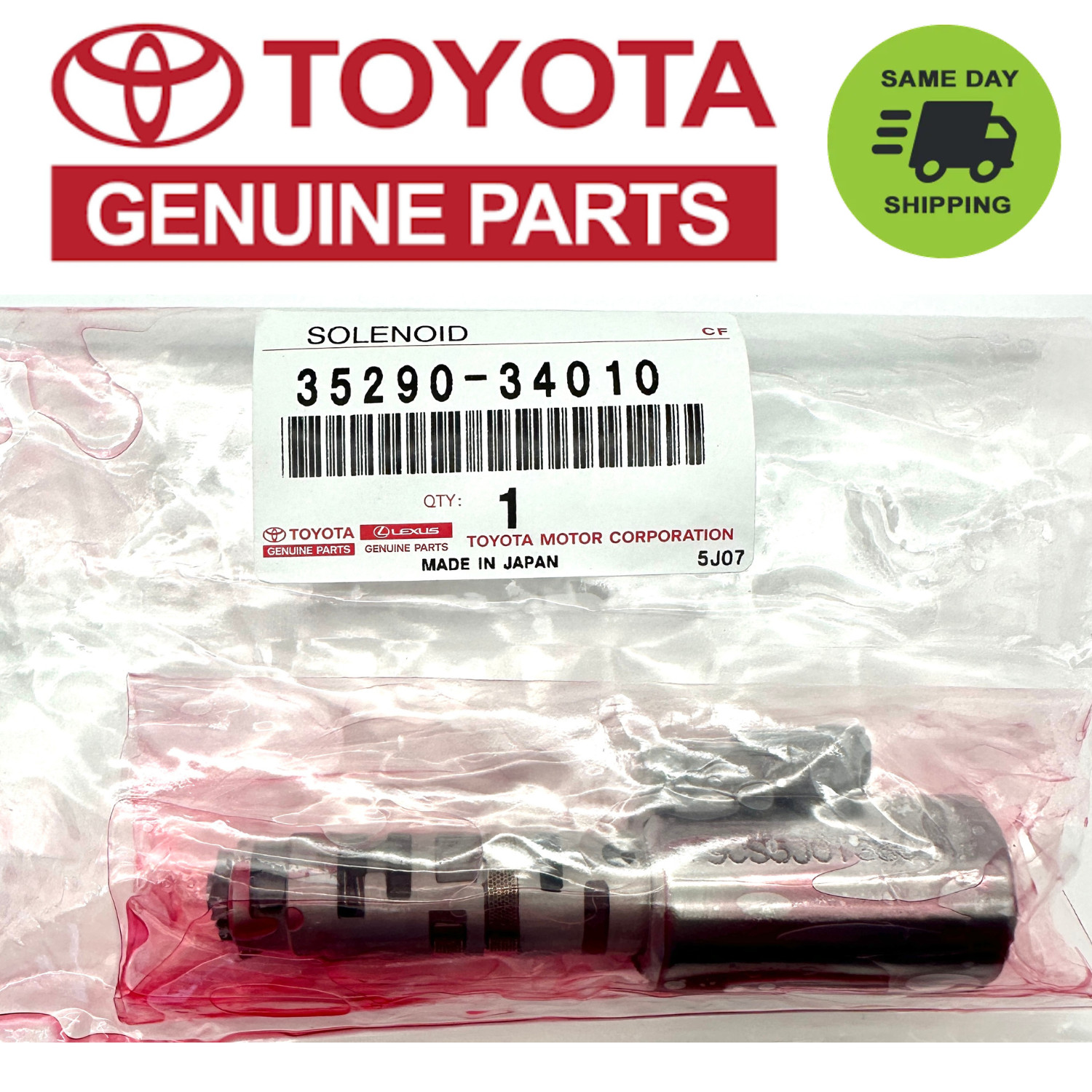 GENUINE Toyota Lexus OEM Auto Transmission Pressure Control Solenoid 35290-34010 GENUINE Toyota Lexus OEM Auto Transmission Pressure Control Solenoid 35290-34010