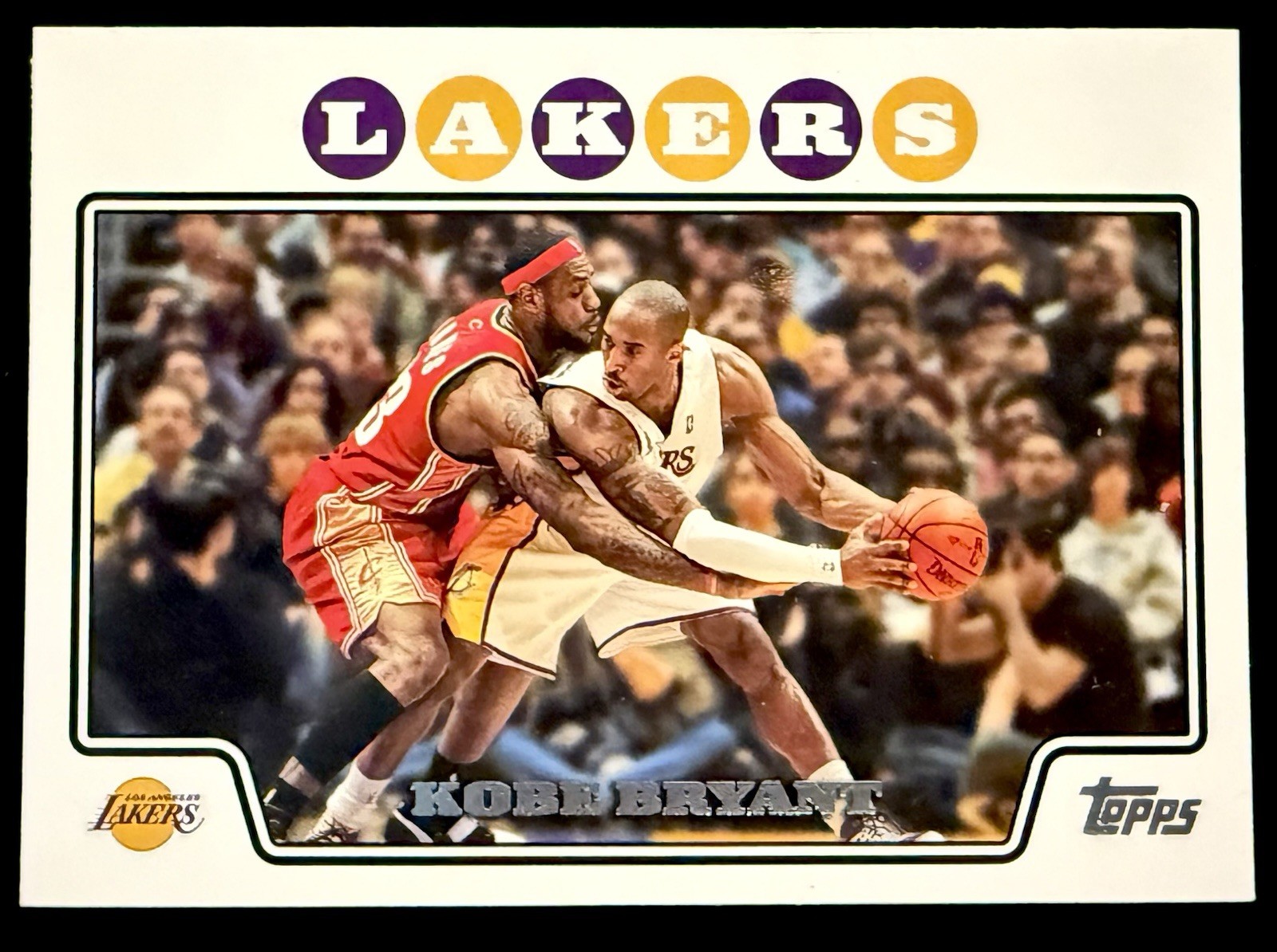 Kobe Bryant 2008-09 Topps w/LeBron James #24 Rare SSP GOAT HOF Kobe Bryant 2008-09 Topps w/LeBron James #24 Rare SSP GOAT HOF