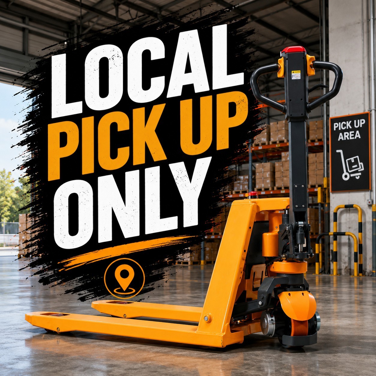 APOLLOLIFT Pickup Lithium Electric Pallet Jack Truck Loading Material 3300lbs