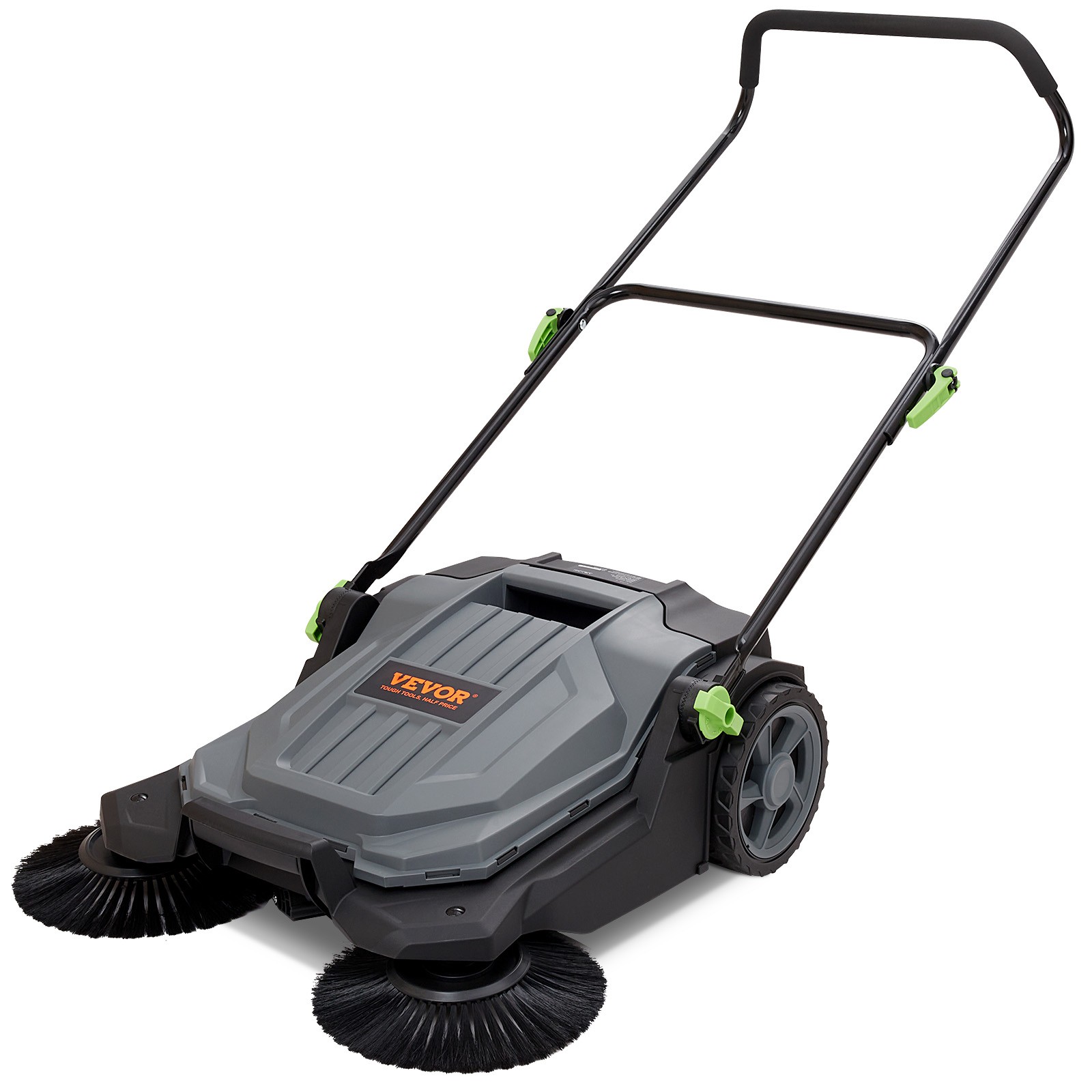 VEVOR Walk-behind Hand Push Floor Sweeper 25.6