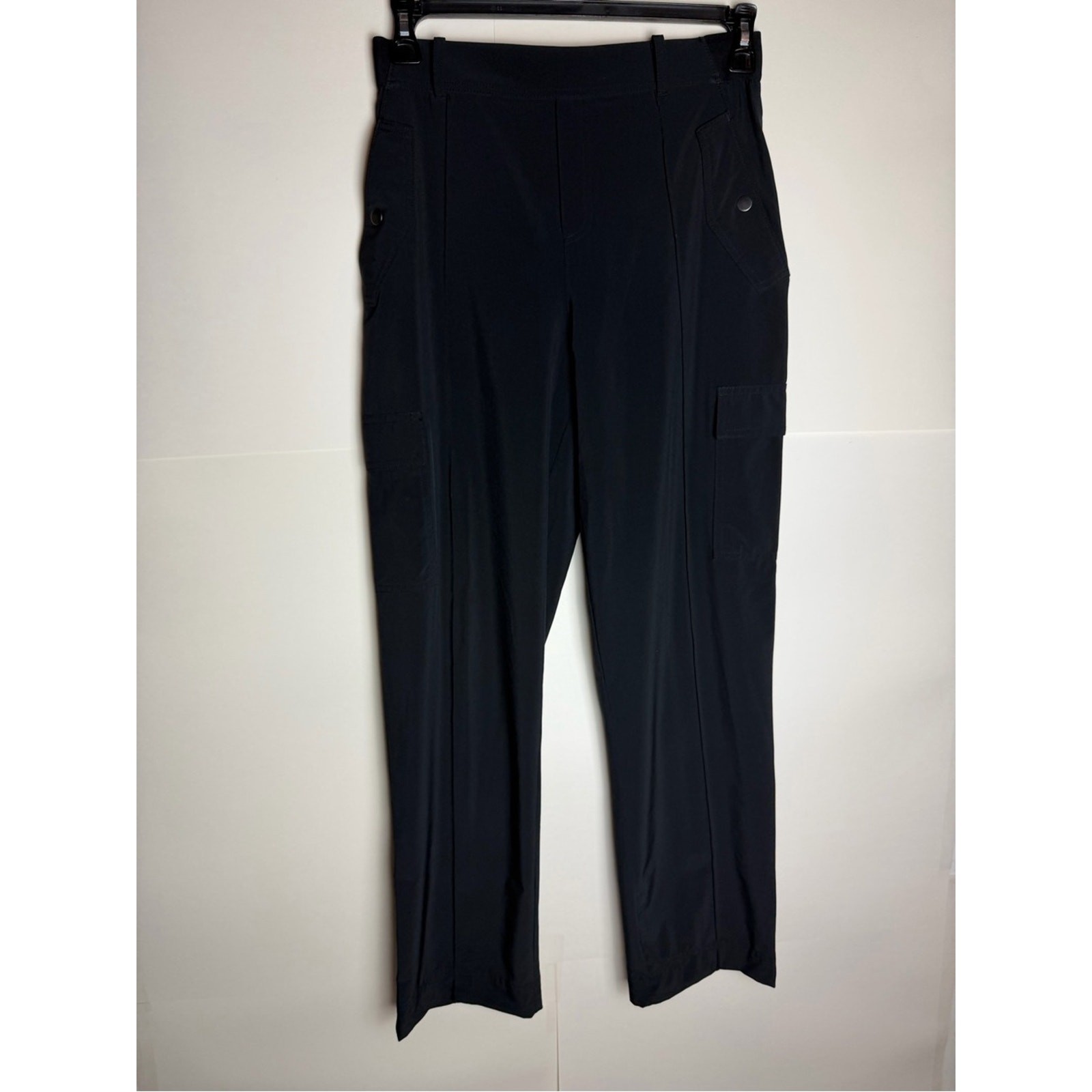 Athleta Vienna Cargo Pants Size 8 Black Stretch Utility Travel Pants