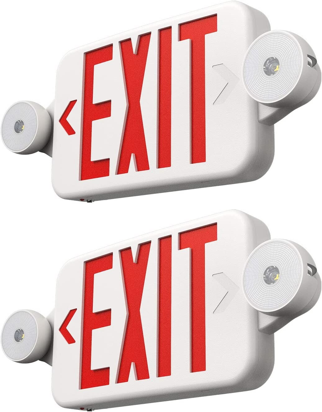 2 PACK LED Exit Sign & Emergency Light – Compact Combo UL924 Fire Safety 2 PACK LED Exit Sign & Emergency Light – Compact Combo UL924 Fire Safety