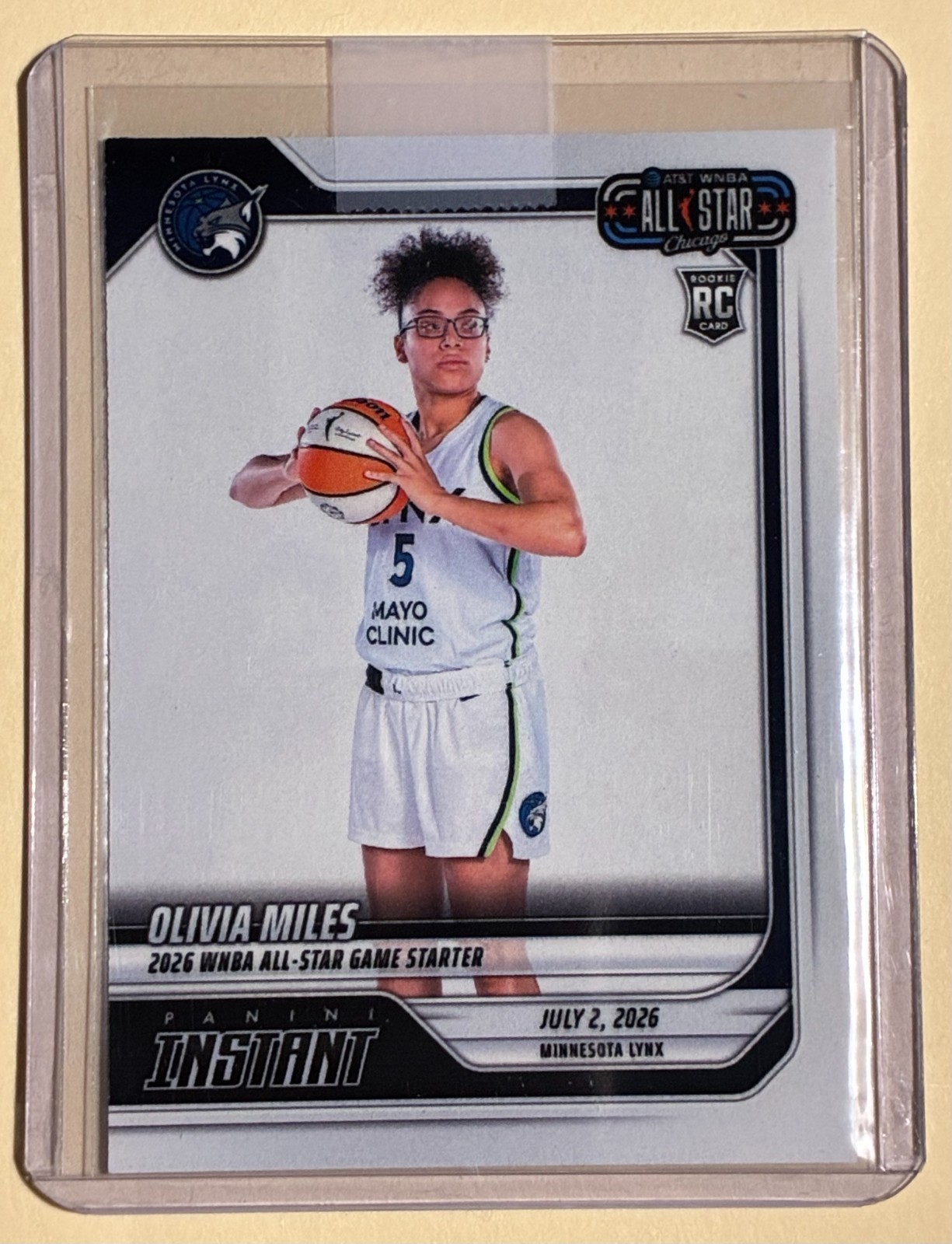 Olivia Miles 2026 Panini Instant WNBA ALL-STAR ROOKIE #210 Lynx (B)