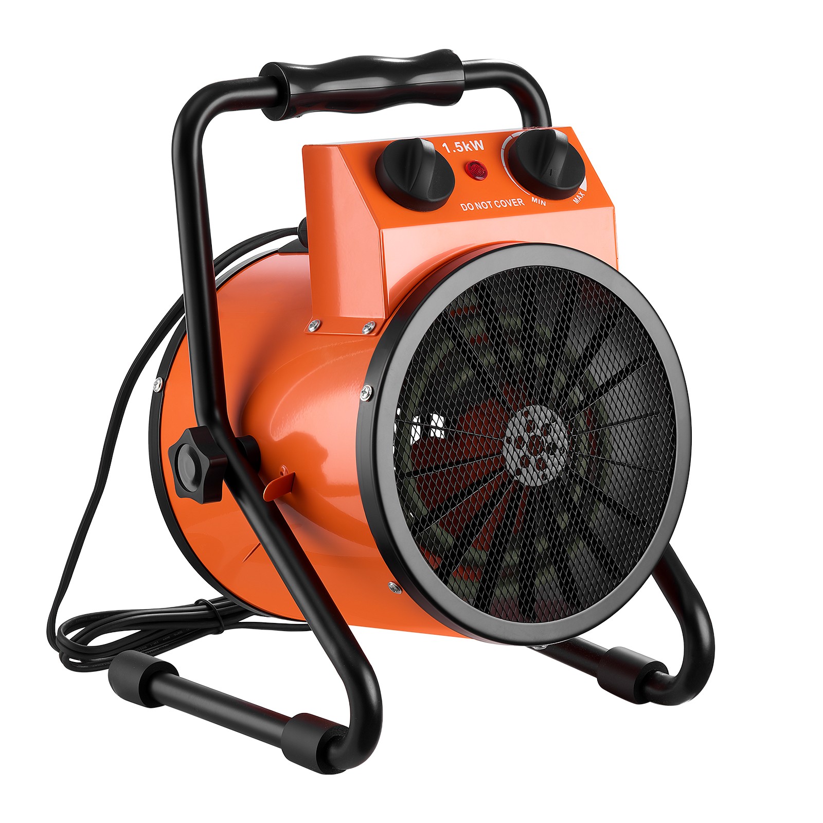 VEVOR Greenhouse Heater 1500W Electric Space Heater with IPX4 Protection Home