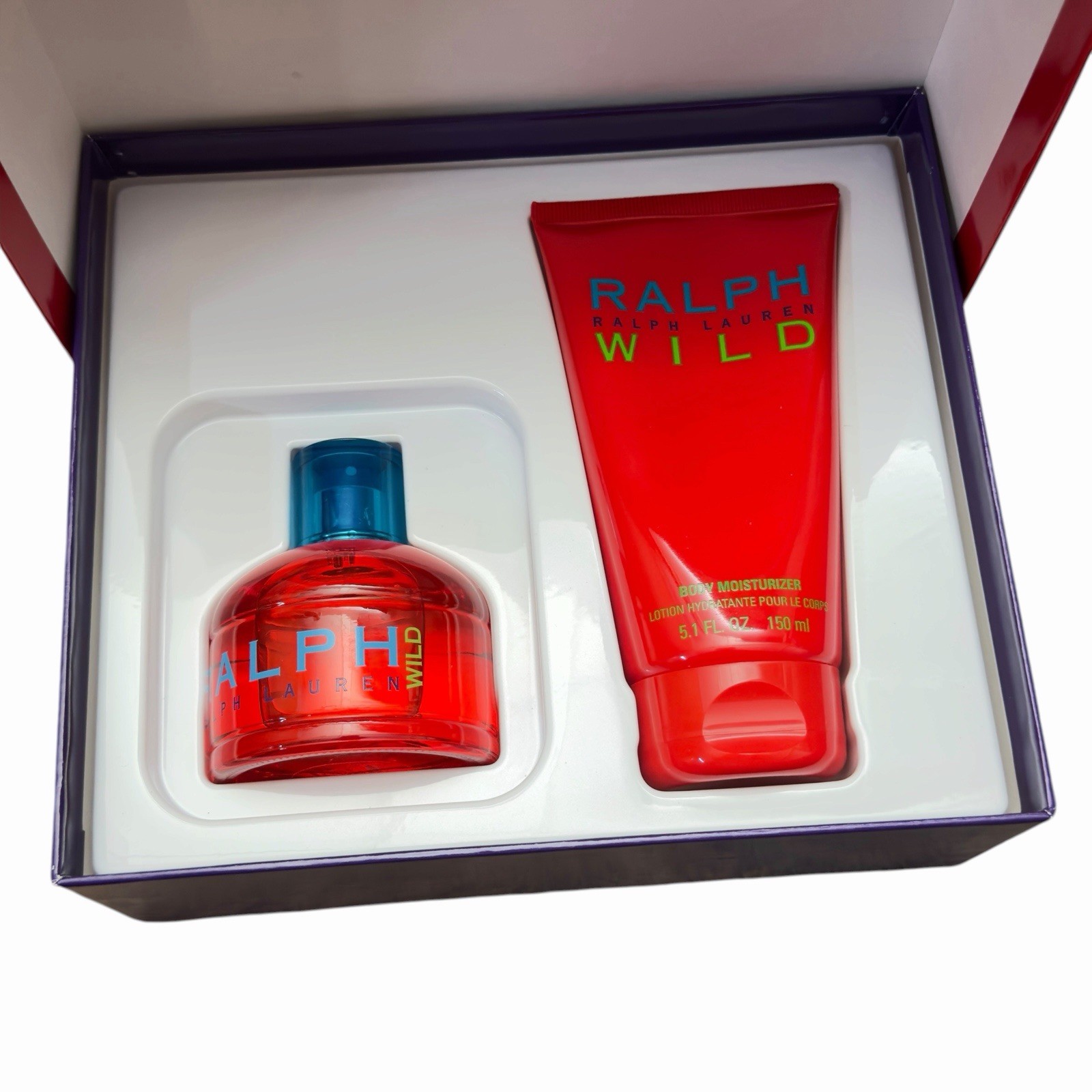 Y2K Rare Ralph Wild by Ralph Lauren 100ml EDT & 150ml Body Moisturizer Gift Set