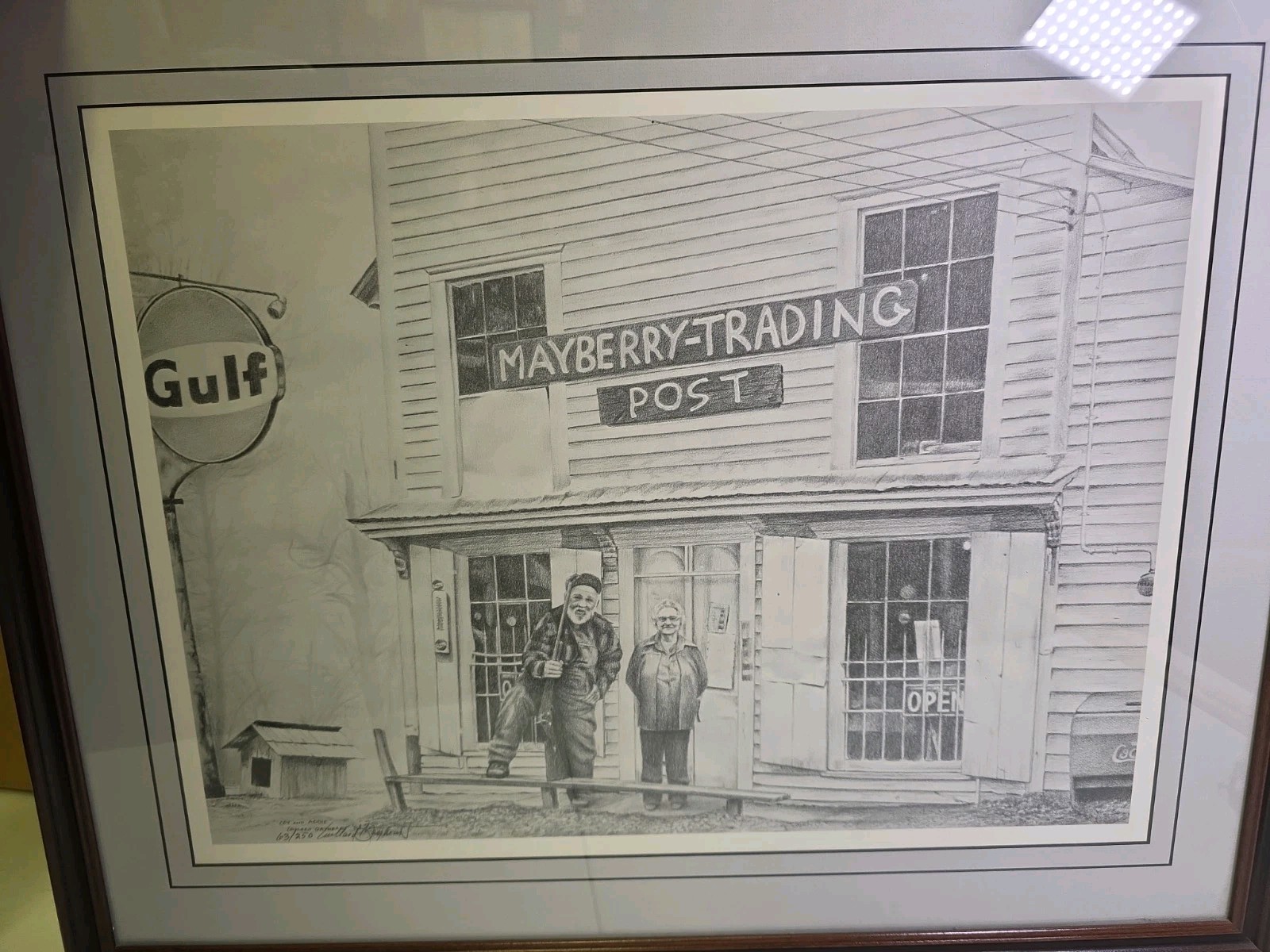 Framed Willard Gayheart Signed Print \ Framed Willard Gayheart Signed Print \
