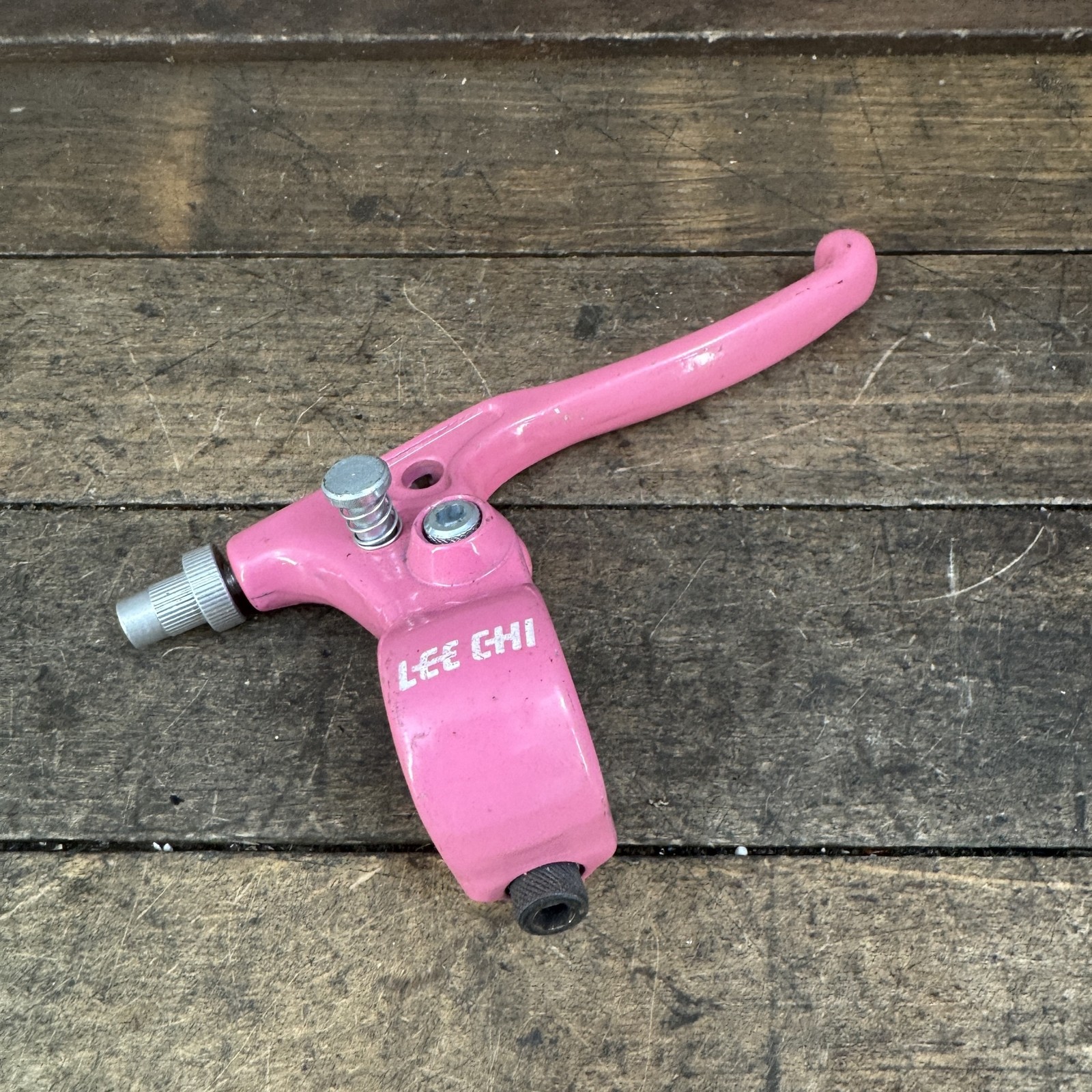 Vintage Lee Chi BMX Brake Lever Pink NOS Rear BMX Bar Old School Freestyle Lock
