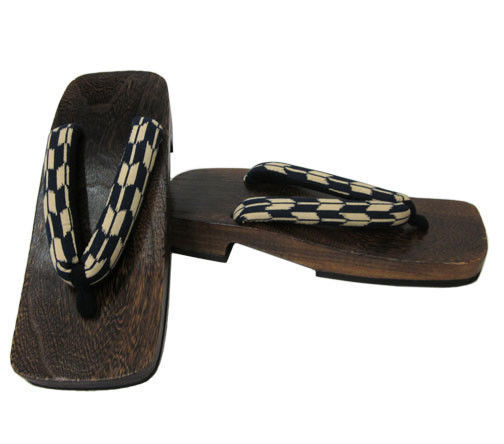 Japanese Men\'s Wooden Geta Sandals 10.25\