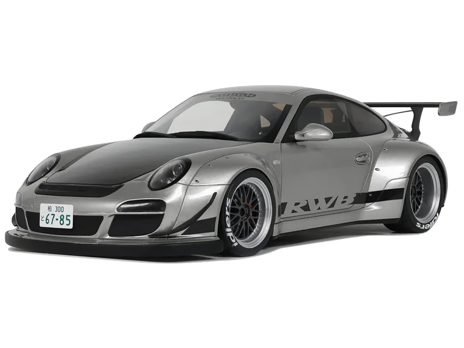 2024 PORSCHE 911 RWB ABU SILVER 1/18 MODEL CAR BY GT SPIRIT GT483 2024 PORSCHE 911 RWB ABU SILVER 1/18 MODEL CAR BY GT SPIRIT GT483