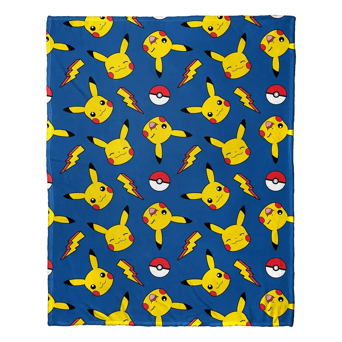 NEW Pokemon PIKACHU Lightning Super Plush Throw Blanket 46\