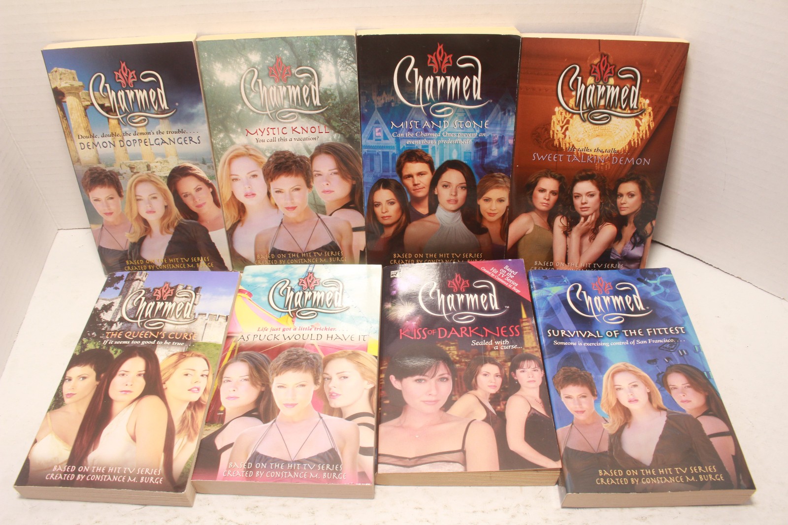 Charmed Paperback Book Lot 8 Volumes TV show Burge 2000s Demon Mystic Simon Charmed Paperback Book Lot 8 Volumes TV show Burge 2000s Demon Mystic Simon