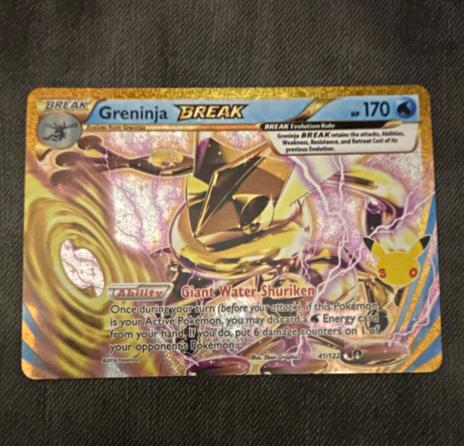 Greninja BREAK 41/122 170 HP Rare Regular World Championship Decks 2016 Greninja BREAK 41/122 170 HP Rare Regular World Championship Decks 2016