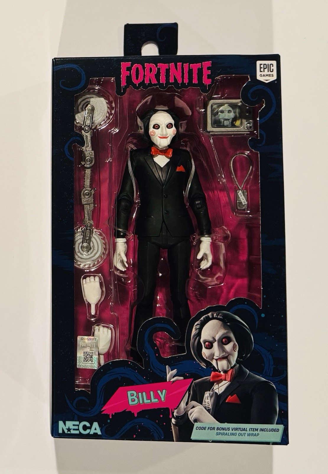 2026 NECA FORTNITE x Saw Billy Jigsaw 7” ACTION FIGURE Fortnitemares New 2026 NECA FORTNITE x Saw Billy Jigsaw 7” ACTION FIGURE Fortnitemares New