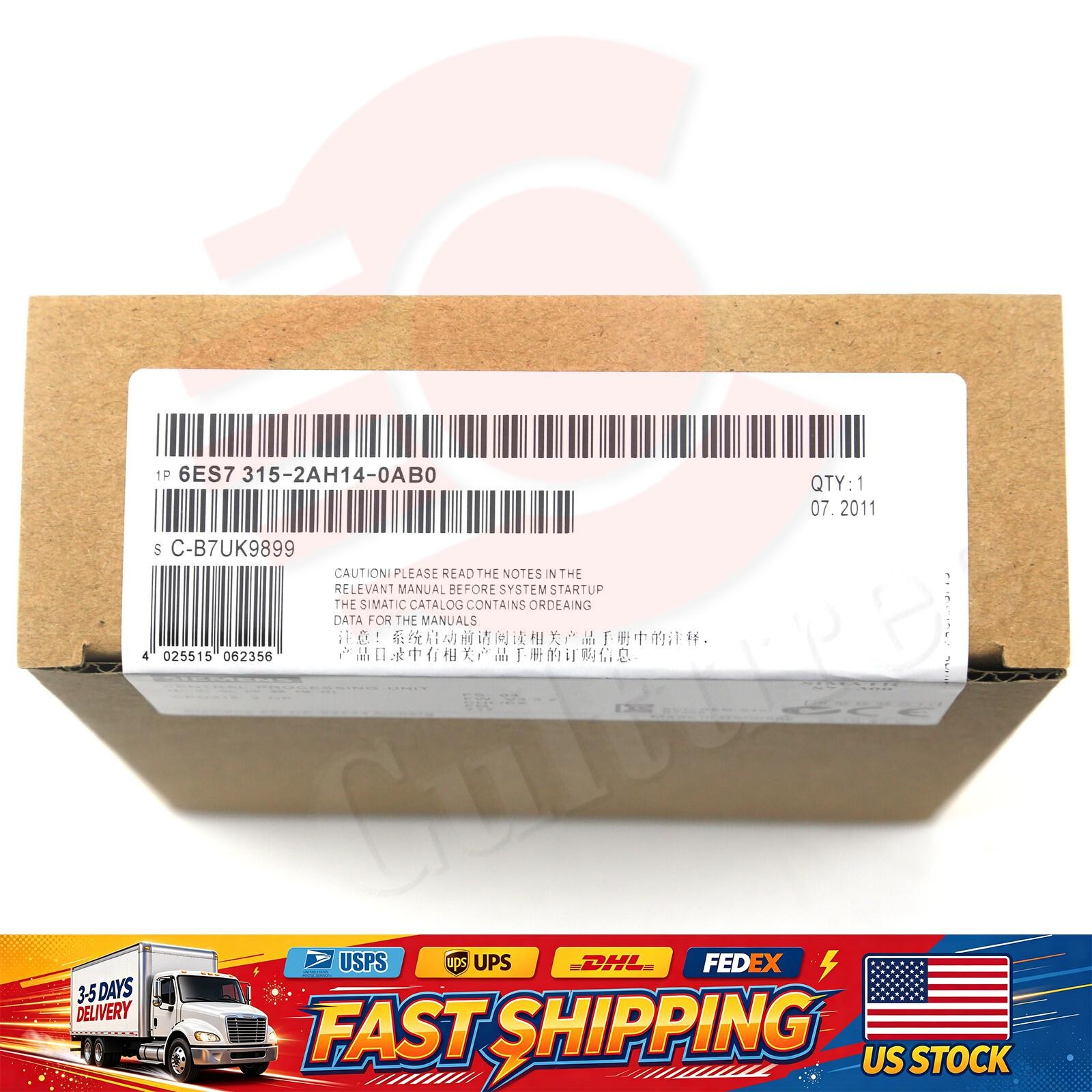 1 PCS Siemens 6ES7 315-2AH14-0AB0 6ES7315-2AH14-0AB0 New In Box  US