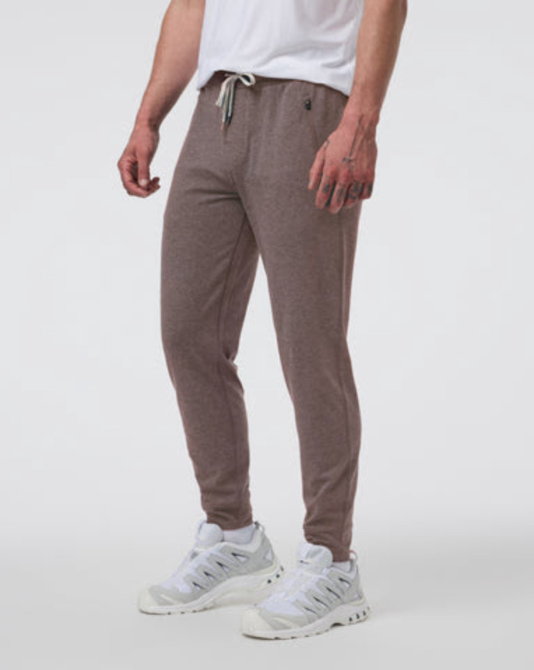 Size Large - Ponto Performance Jogger - Chia Heather / Light Brown - Vuori Size Large - Ponto Performance Jogger - Chia Heather / Light Brown - Vuori