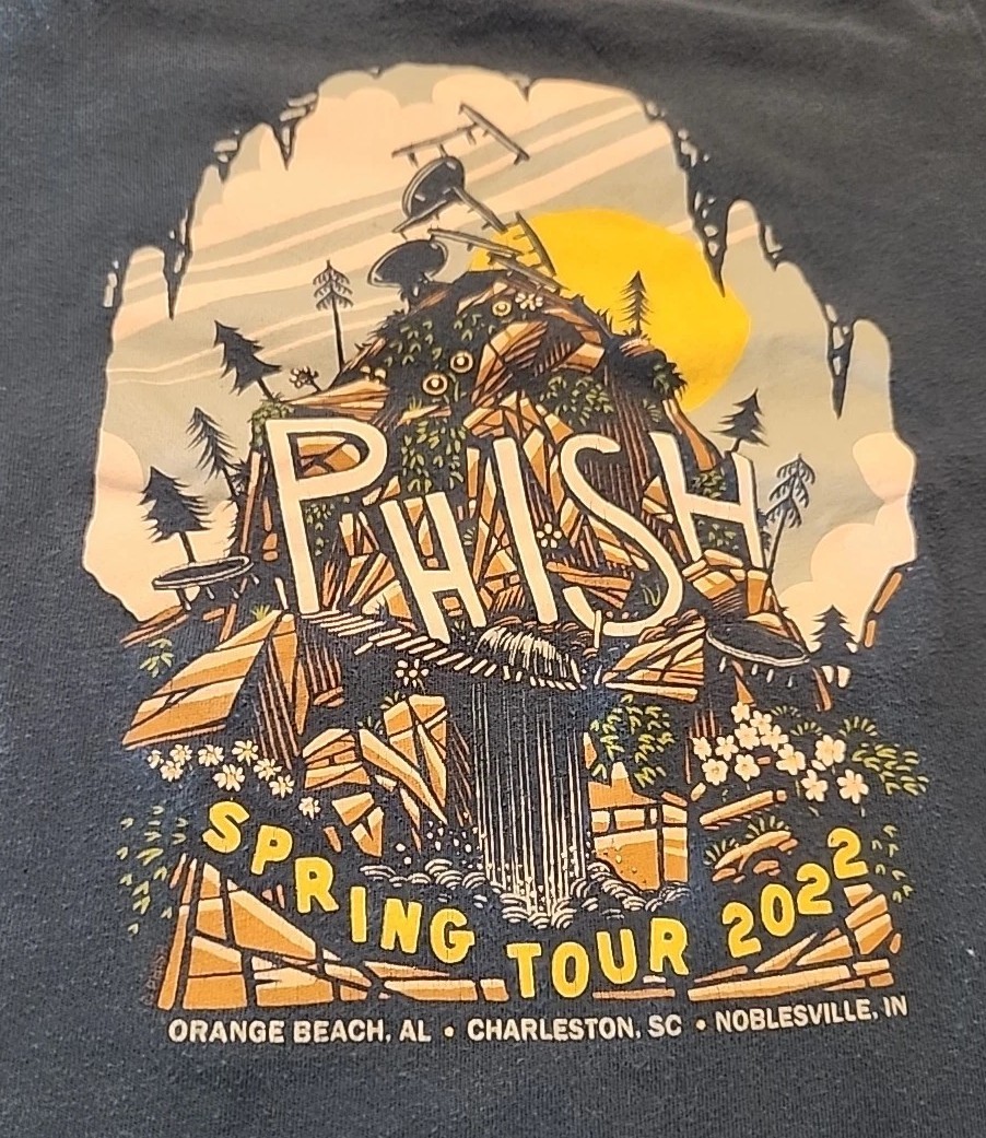 PHISH SPRING TOUR 2022 Blue KIDS SIZE 3 USED PHISH SPRING TOUR 2022 Blue KIDS SIZE 3 USED