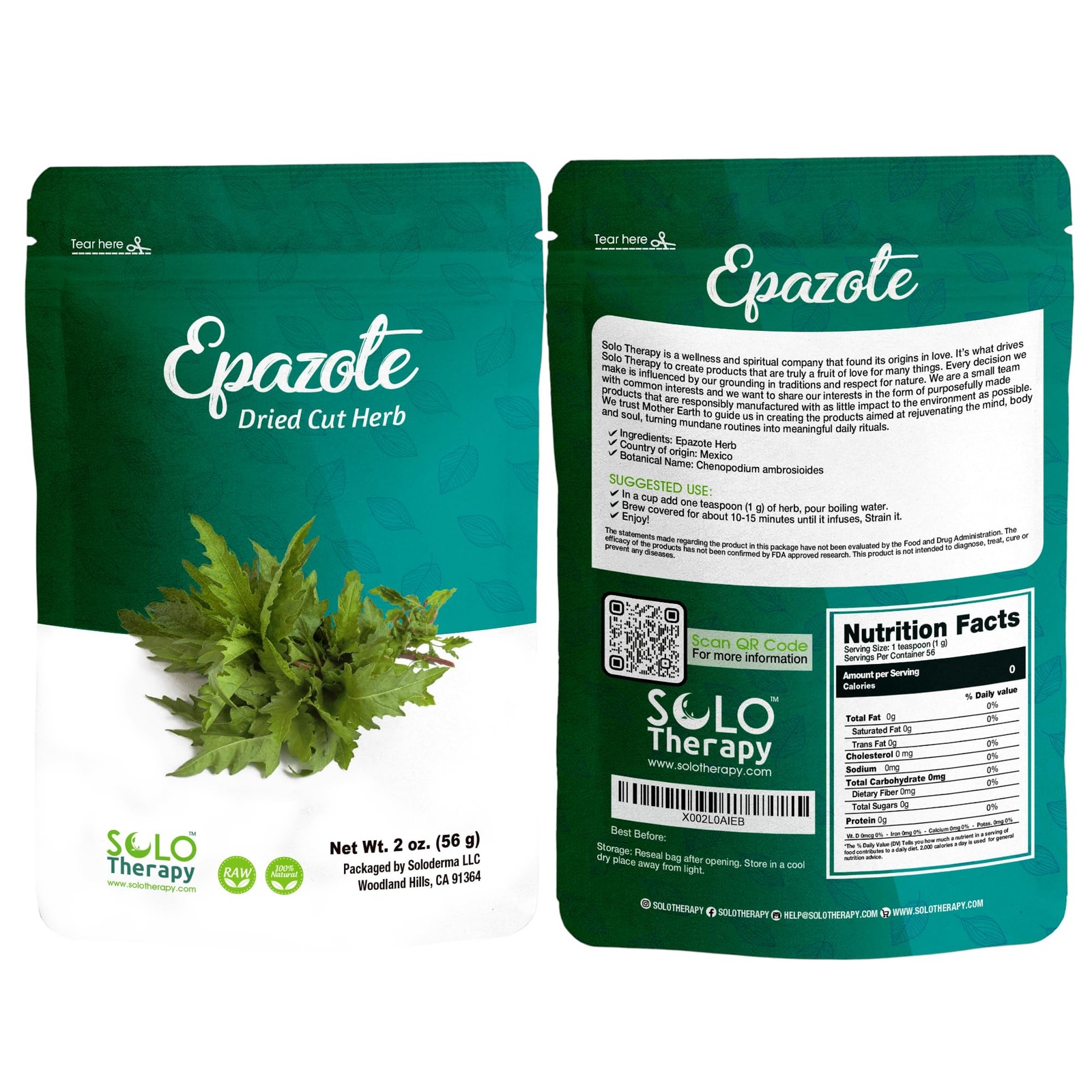 Certified Organic Epazote Dried Cut Herb , 2 oz. , Epazote Natural , Mexican Sea Certified Organic Epazote Dried Cut Herb , 2 oz. , Epazote Natural , Mexican Sea