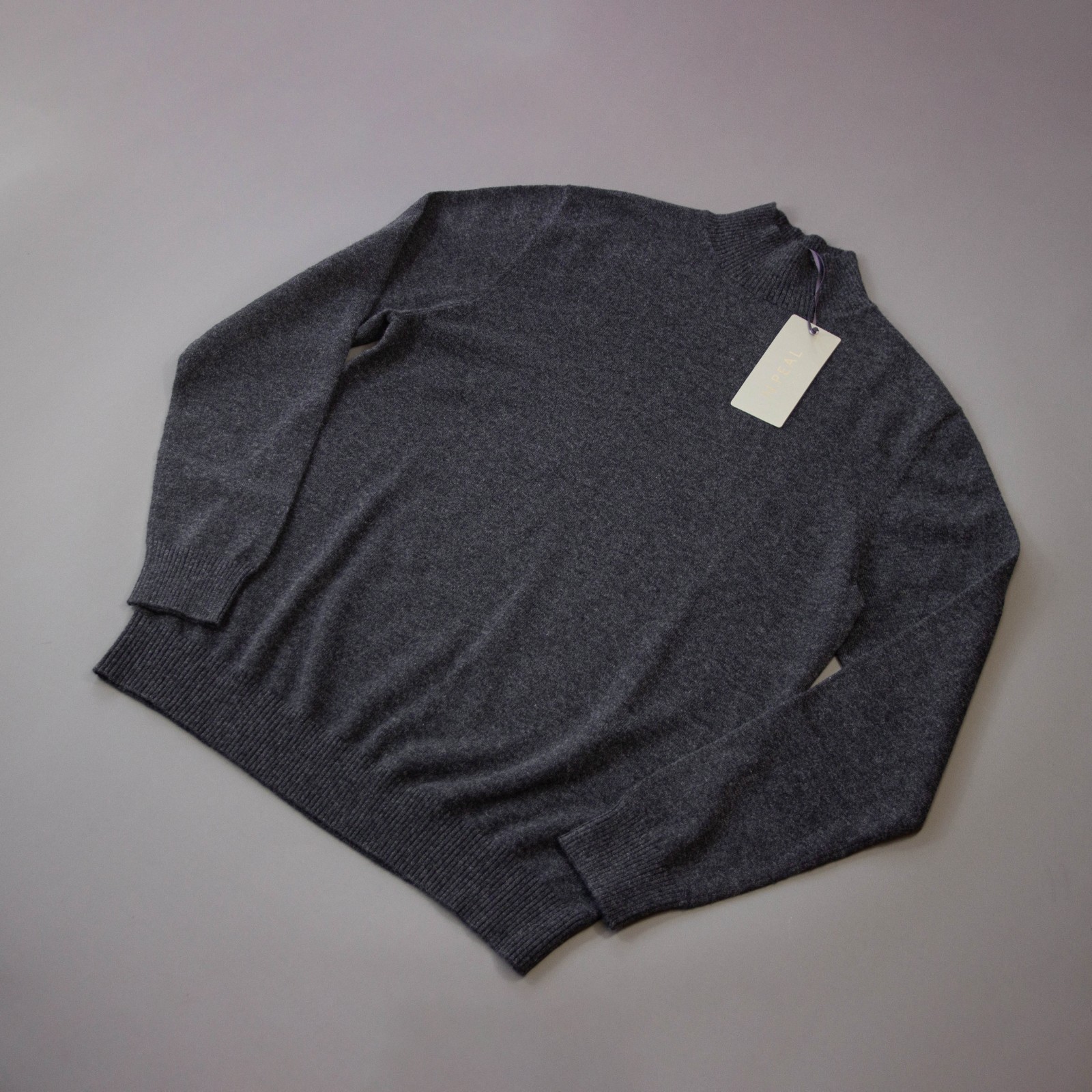 N Peal Turtle Neck 100% Cashmere Jumper / £335 / M / Dark Charcoal