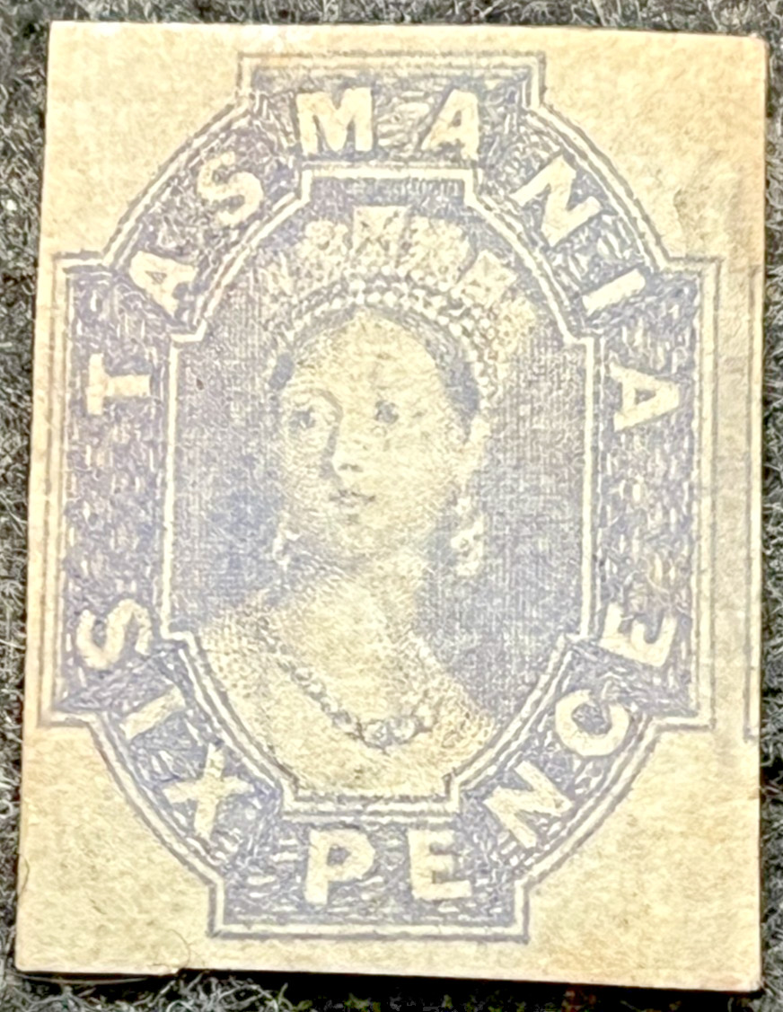TASMANIA AUSTRALIA POSTAGE STAMP SG40 6D DULL LILAC D/L 6 W/M LMM CAT.£1200