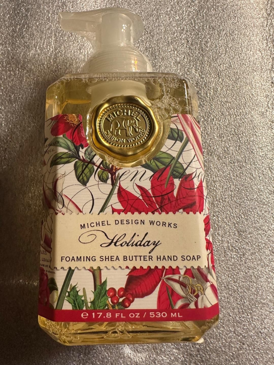 Michel Design Works Shea Butter Foaming Liquid Hand Soap Christmas Holiday New