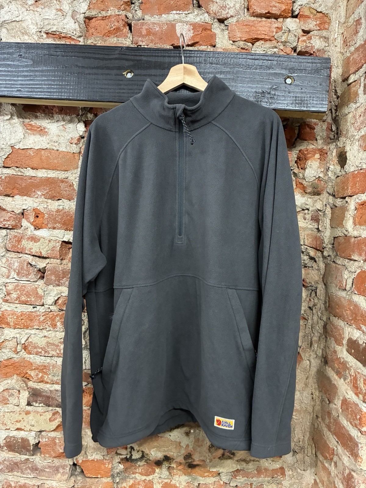 Fjallraven Gray Men’s Zip Up 1/4 1/2 Fleece Pullover Sz XXL