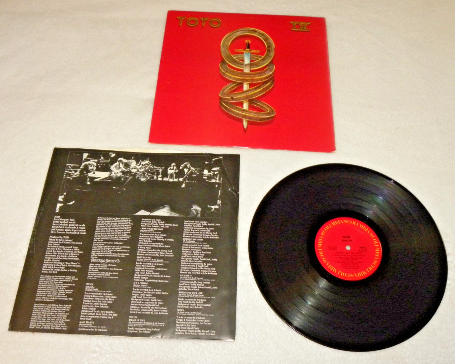 Toto IV – 1982 Columbia – STERLING Both Sides – VG/VG+ w/ Original Inner Toto IV – 1982 Columbia – STERLING Both Sides – VG/VG+ w/ Original Inner