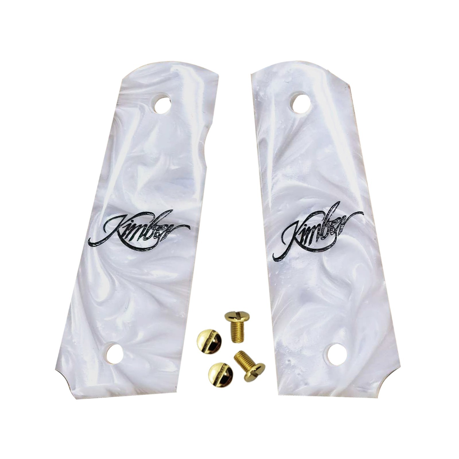 1911 Grips Ambi Cut Custom Gun Grips 1911 Full Size Grips Engraved Kimber Logo