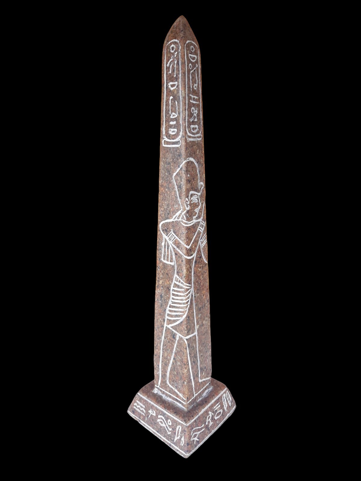 UNIQUE ANTIQUE ANCIENT EGYPTIAN Obelisk Masala King Ramses Magic Hieroglyphic