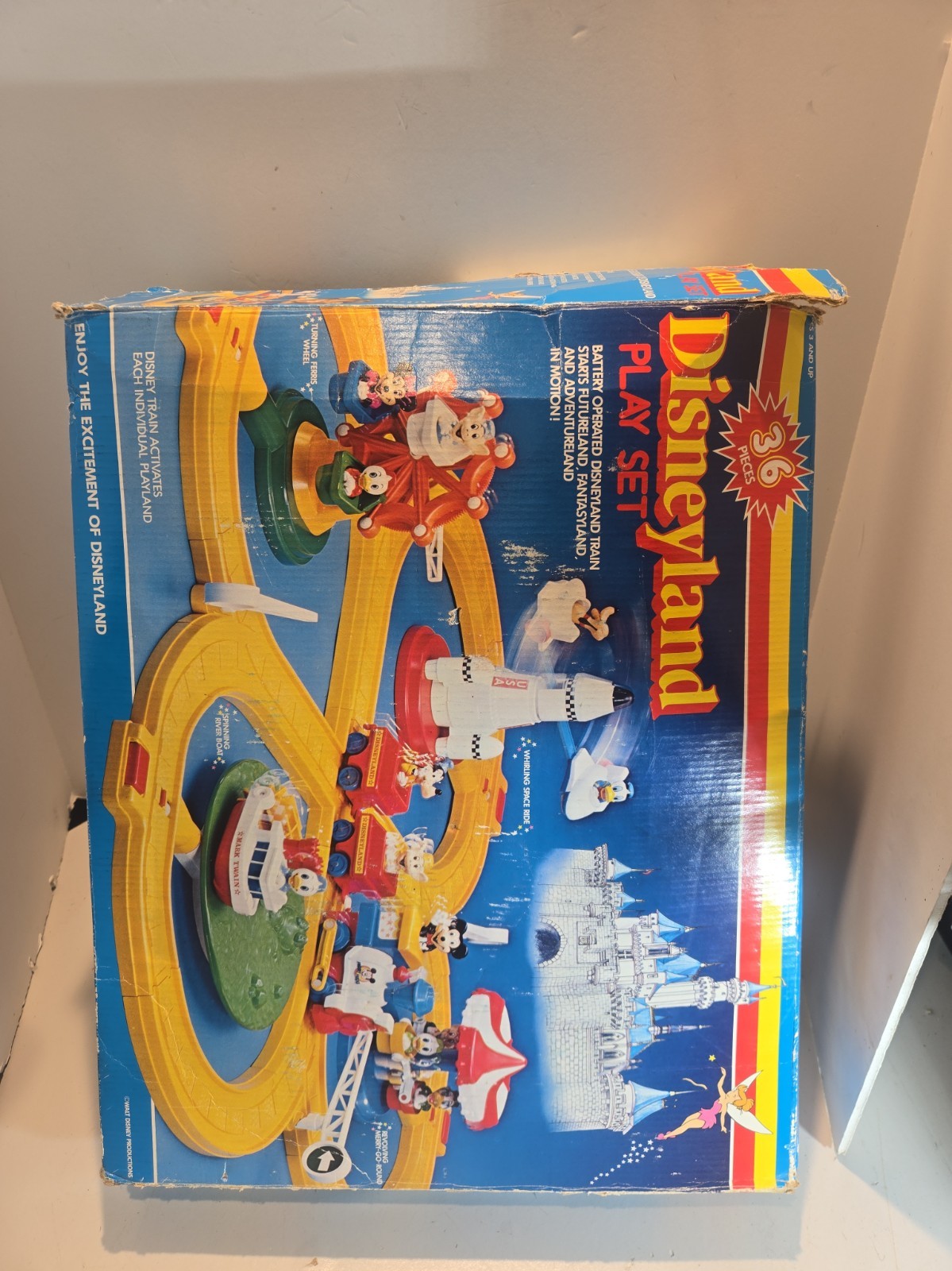 Vintage 1986 Playmates Disneyland 36 Pc. Playset w/Box Vintage 1986 Playmates Disneyland 36 Pc. Playset w/Box
