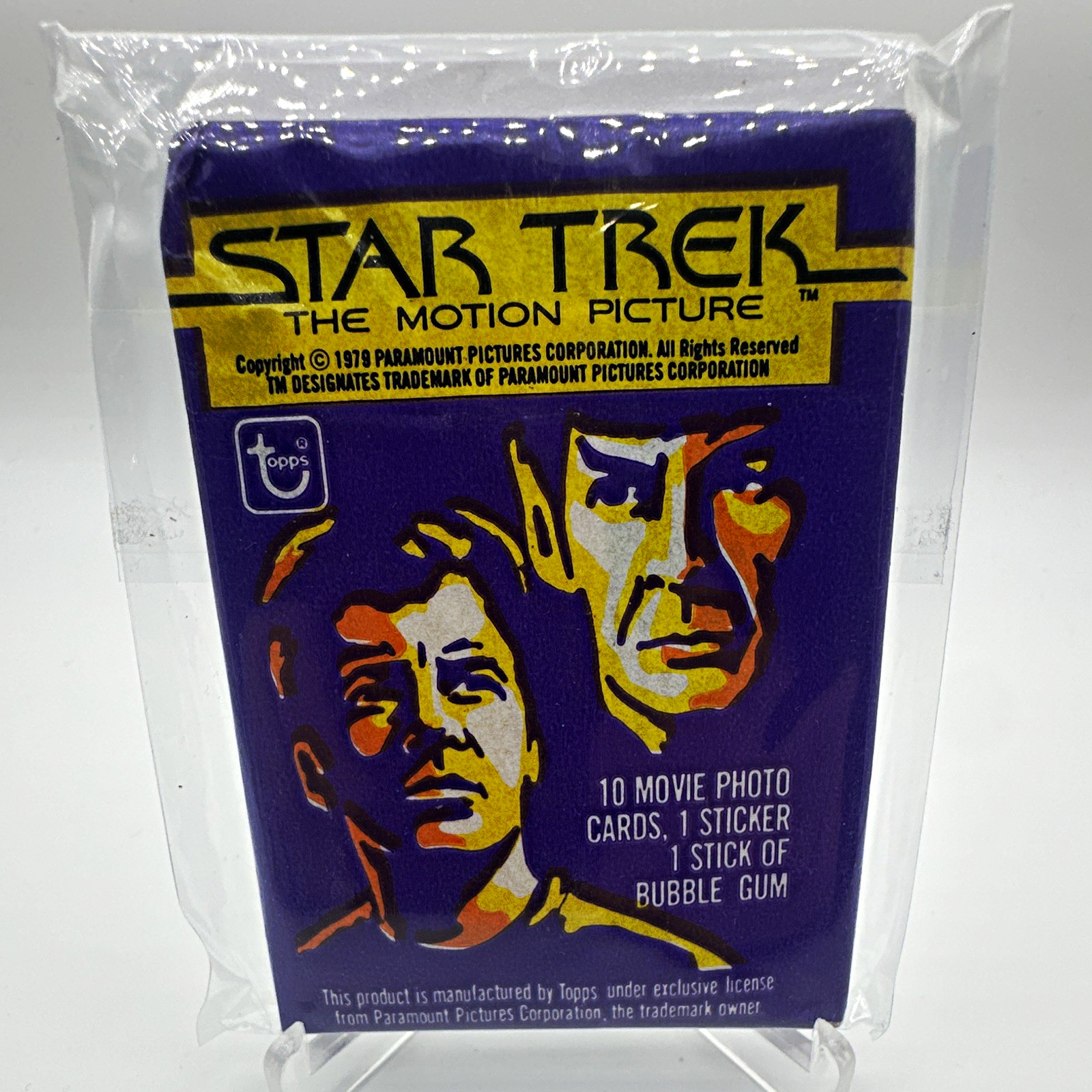 Topps Star Trek The Motion Picture 1979 Sealed Pack 10 Cards + Sticker Topps Star Trek The Motion Picture 1979 Sealed Pack 10 Cards + Sticker