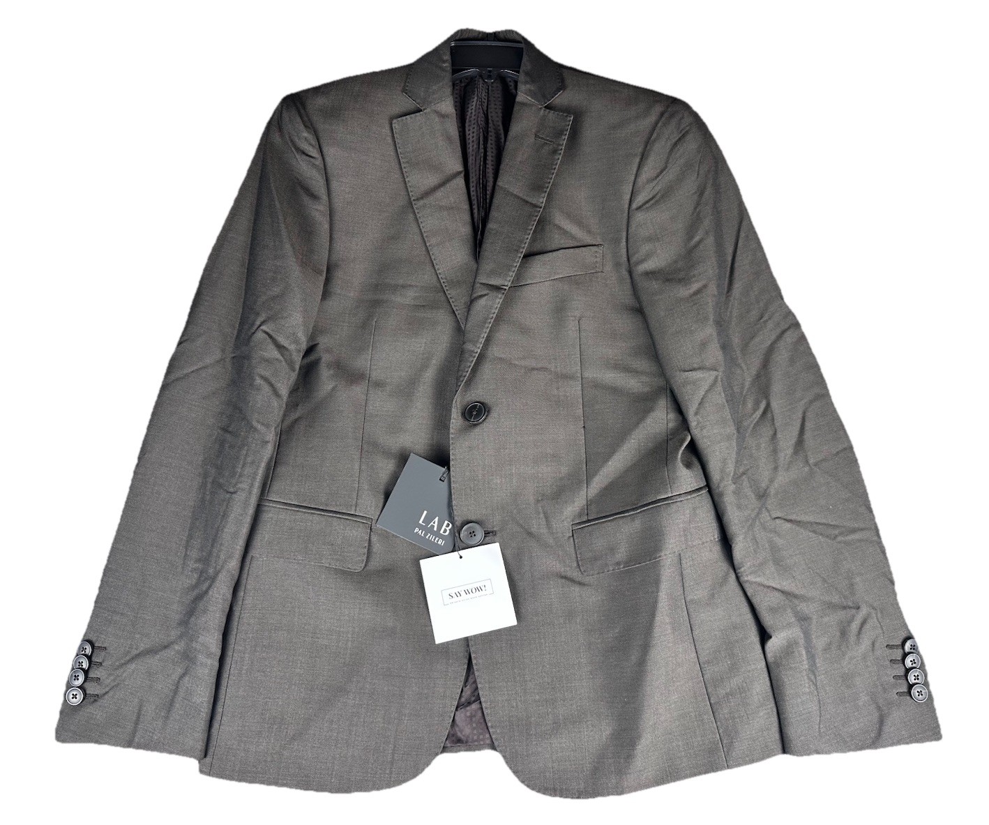 NEW Pal Zileri Mens Silk/Wool/Mohair Suit Jacket Brown Size 48 US 38 NWT