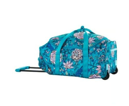 NWT Vera Bradley Peacock Garden Lighten Up Wheeled Carry On Suitcase Luggage NWT Vera Bradley Peacock Garden Lighten Up Wheeled Carry On Suitcase Luggage