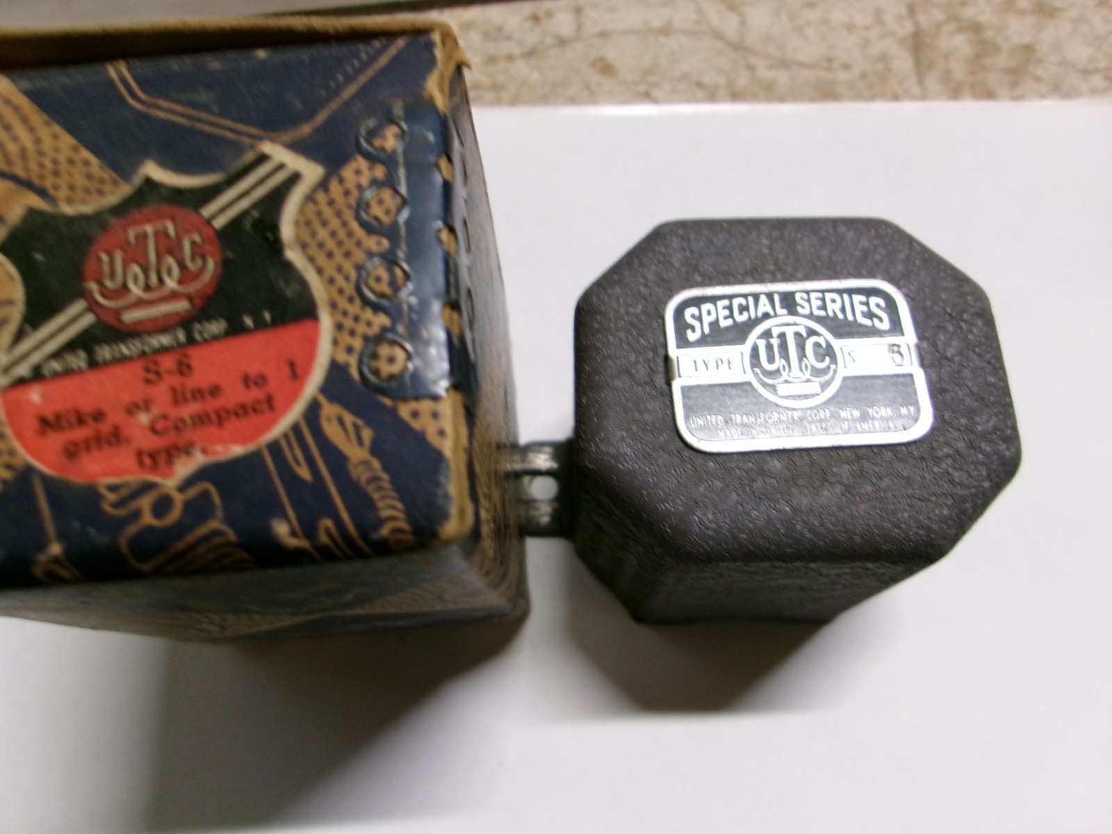 VINTAGE NOS UTC S-6 AUDIO TRANSFORMER VINTAGE NOS UTC S-6 AUDIO TRANSFORMER