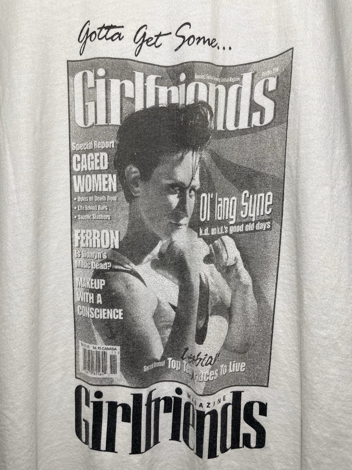 Vintage Girlfriends Magazine Shirt XL 90s Y2K LGBT Tee Rare