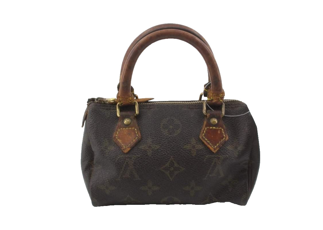 Louis Vuitton Monogram Mini Speedy Handbag M41534 Brown Vintage LV