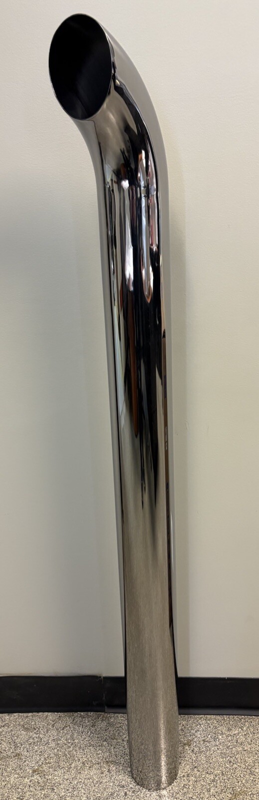 Chrome Stack 4 Inch Curved Pipe 4 Chrome Stack 4 Inch Curved Pipe 4
