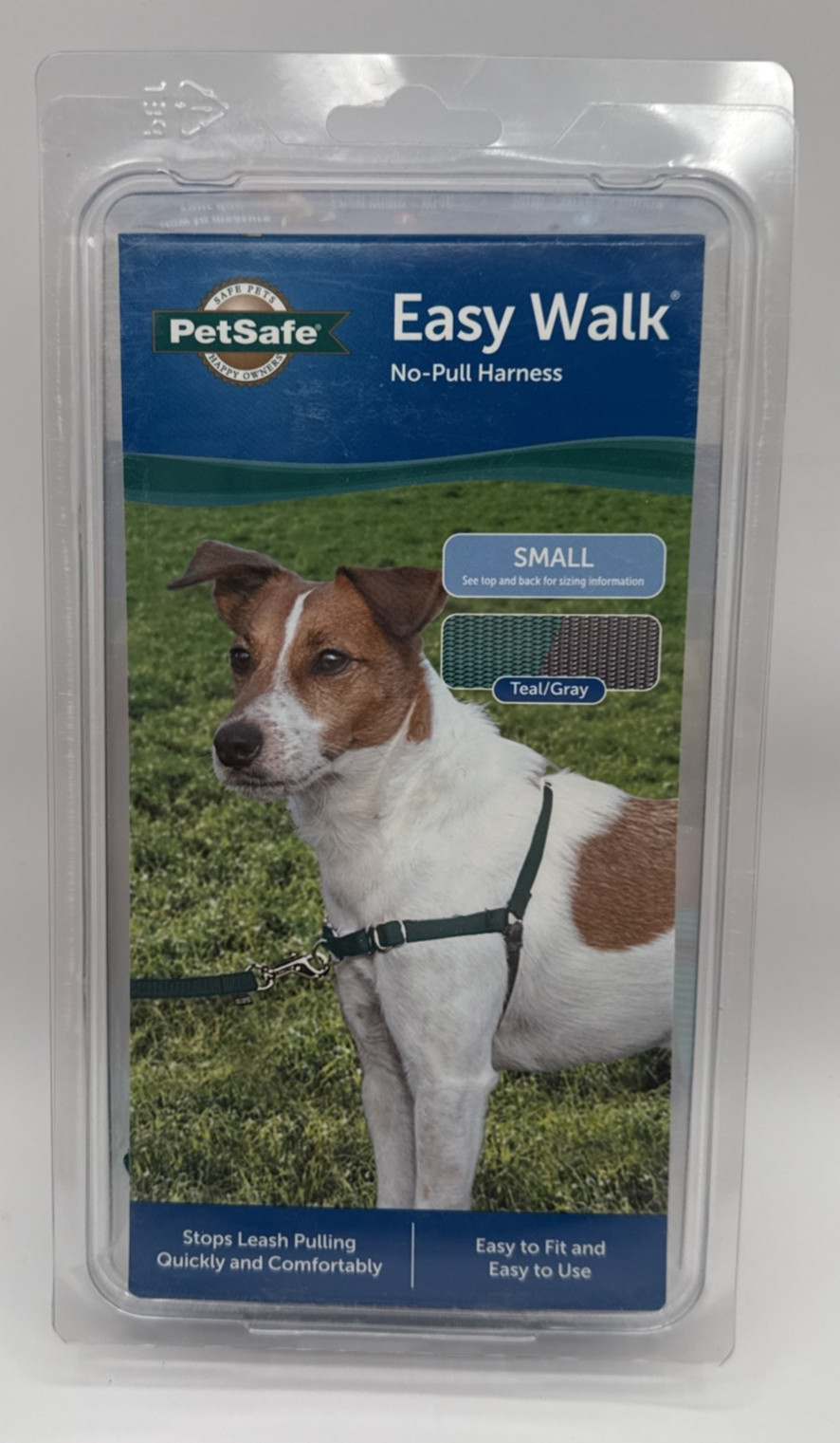 Petsafe Easy Walk No-Pull Harness Small Teal/Gray NEW Sealed Petsafe Easy Walk No-Pull Harness Small Teal/Gray NEW Sealed