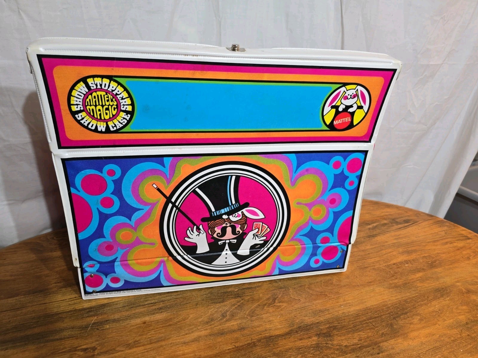 Vintage 1969 Mattel Magic Show Stoppers Showcase Magic Kit Case Psychedelic Vintage 1969 Mattel Magic Show Stoppers Showcase Magic Kit Case Psychedelic