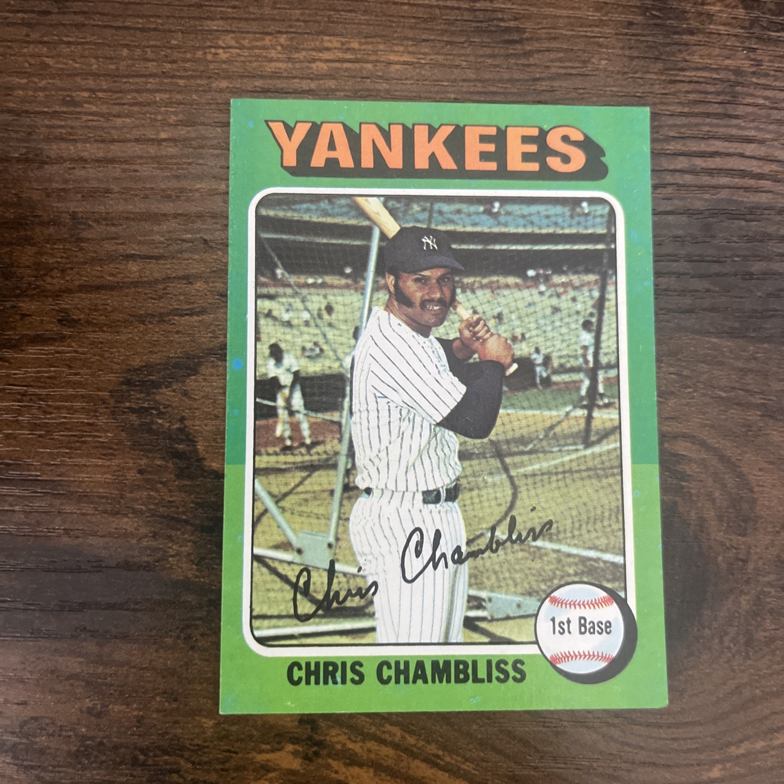 1975 Topps Baseball EX #585 Chris Chambliss New York Yankees