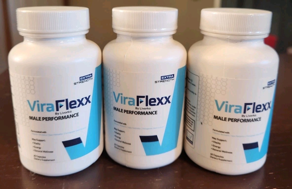 3-Pack Lot ViraFlexx for Male, Vira Flexx Male Support ViraFlex - 180 Capsules