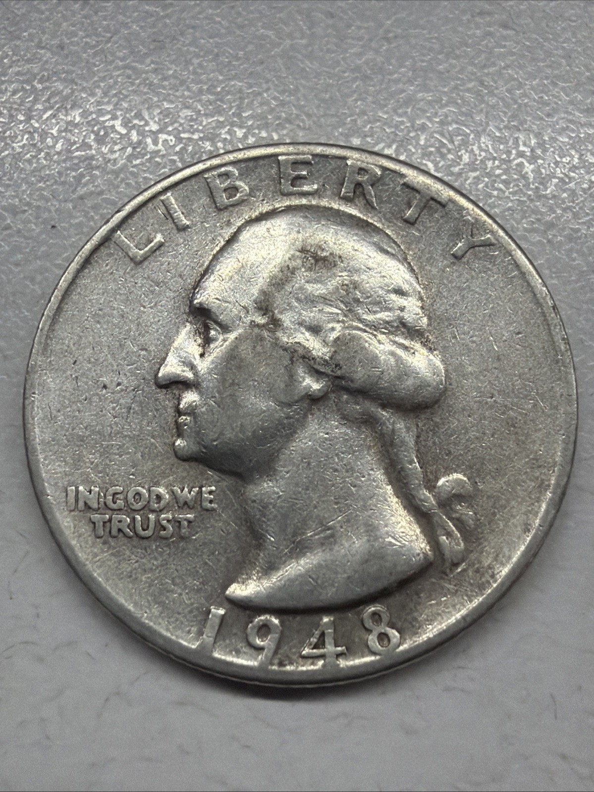 1948-S Washington Quarter 90% Silver Actual Coin 1948-S Washington Quarter 90% Silver Actual Coin