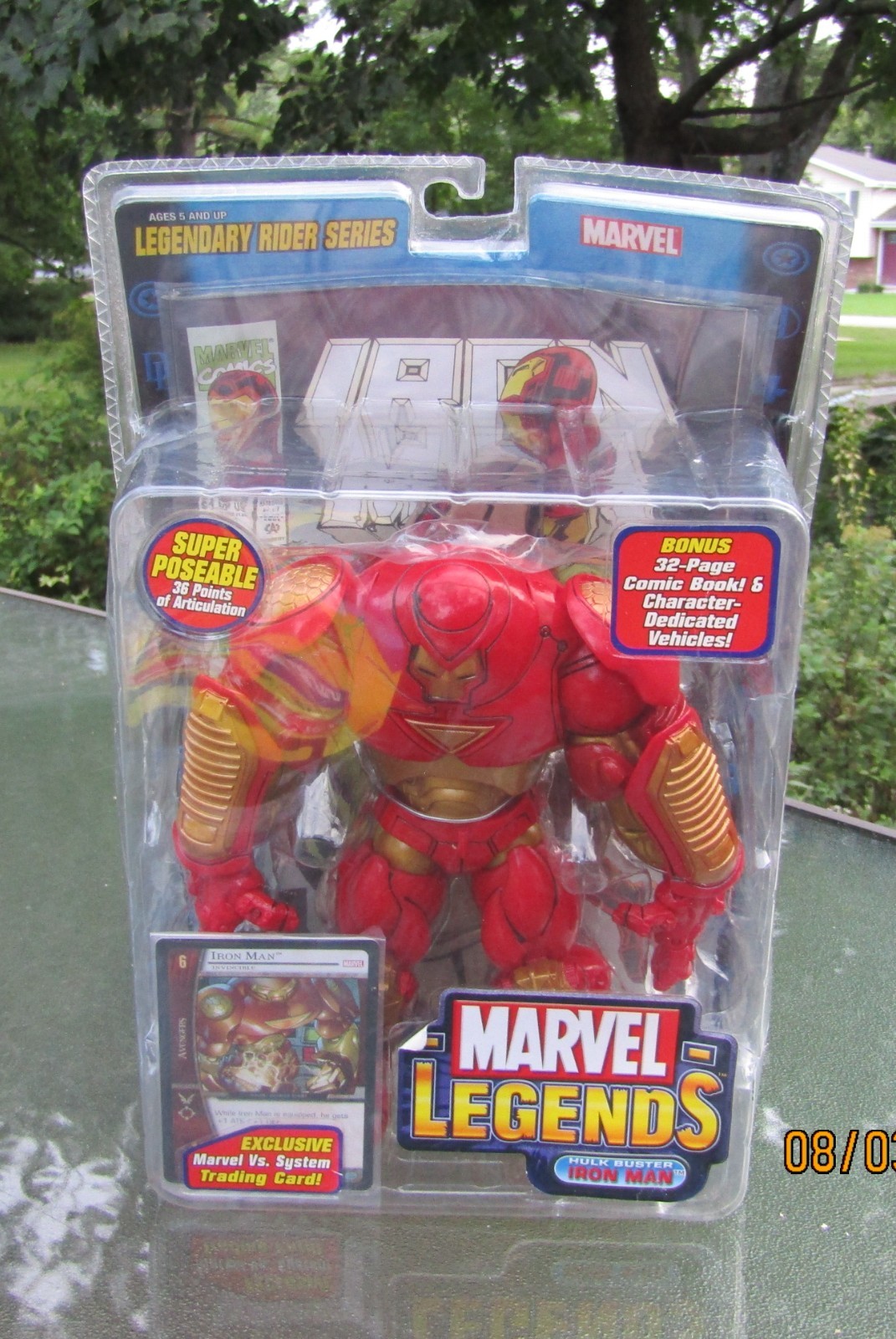 2005 TOY BIZ Marvel Legendary Rider Series IRON MAN #71158 UNUSED Still SEALED 2005 TOY BIZ Marvel Legendary Rider Series IRON MAN #71158 UNUSED Still SEALED
