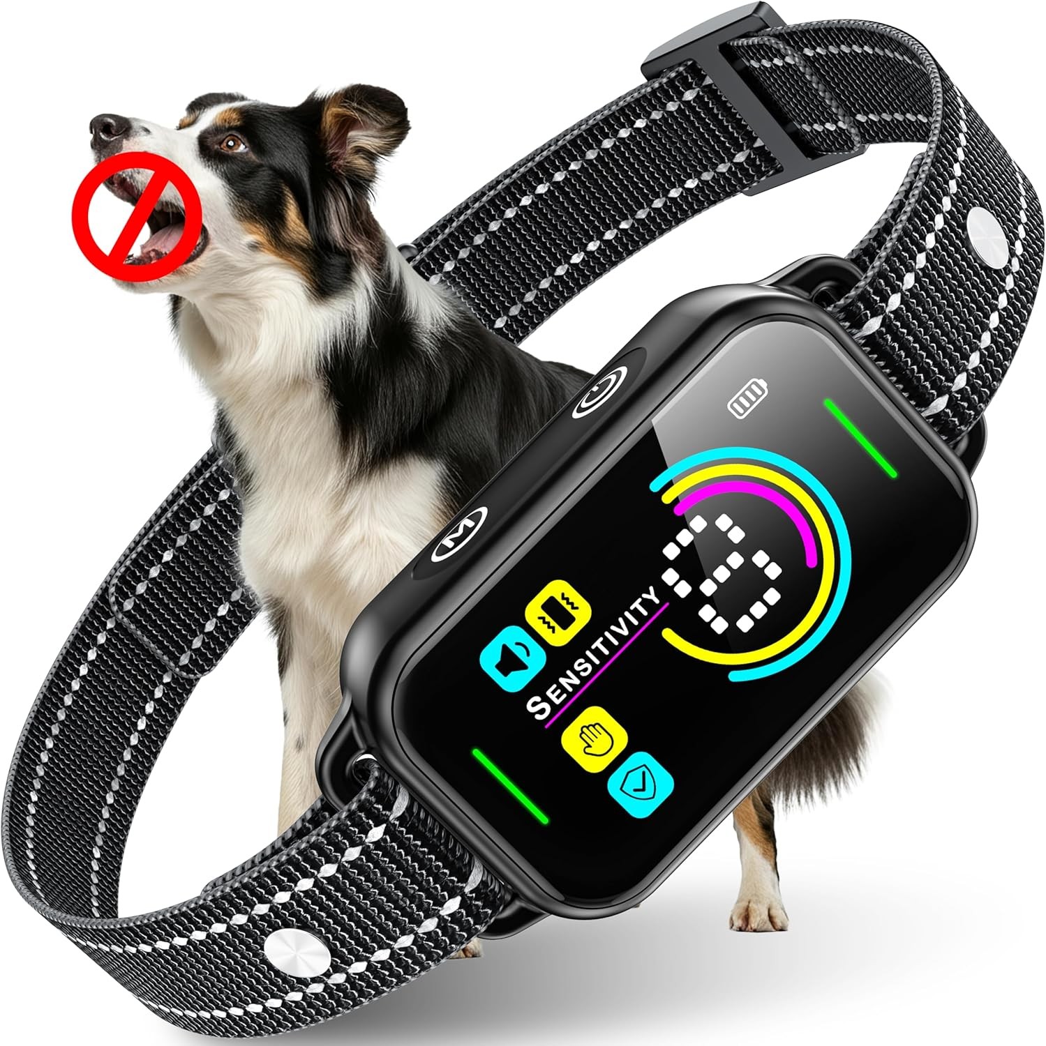 DINJOO - Smart Bark Training Collar for Dogs - Bark Collar- DINJOO - Smart Bark Training Collar for Dogs - Bark Collar-