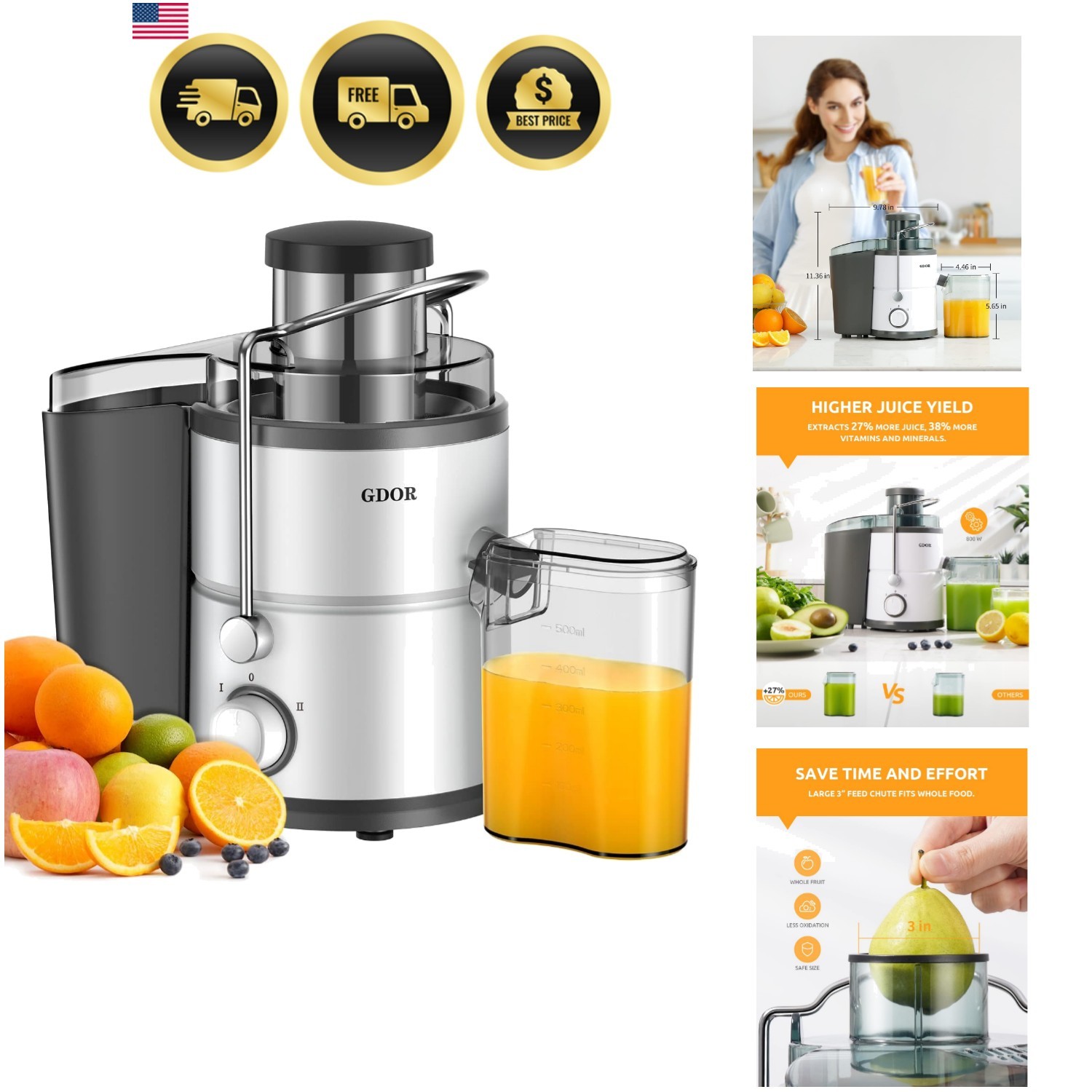 800W Juicer Machine, 3
